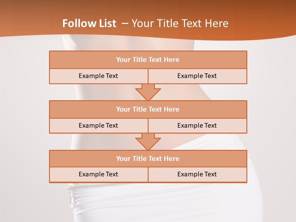 Posing Women Body Woman PowerPoint Template