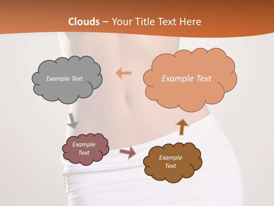 Posing Women Body Woman PowerPoint Template