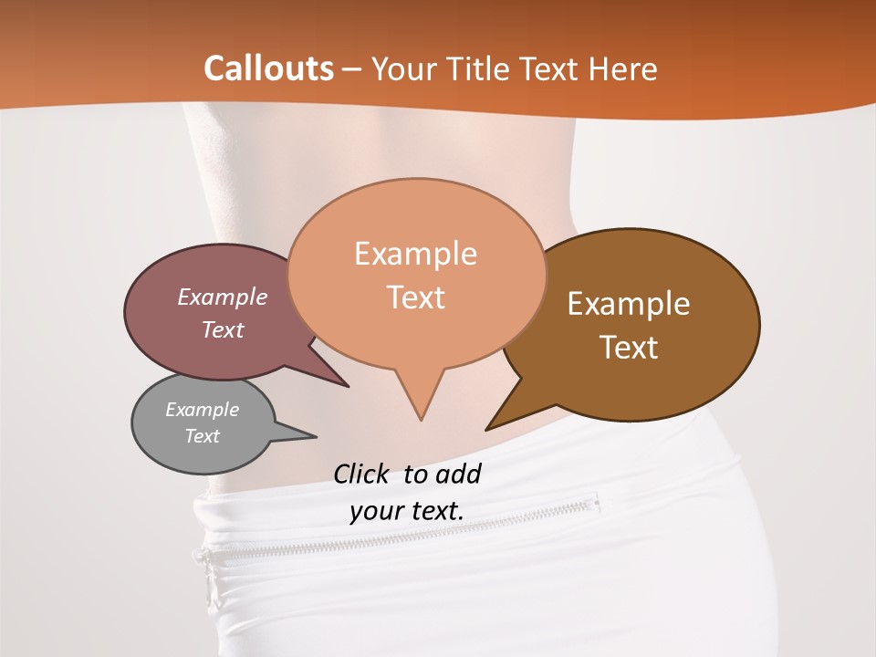 Posing Women Body Woman PowerPoint Template