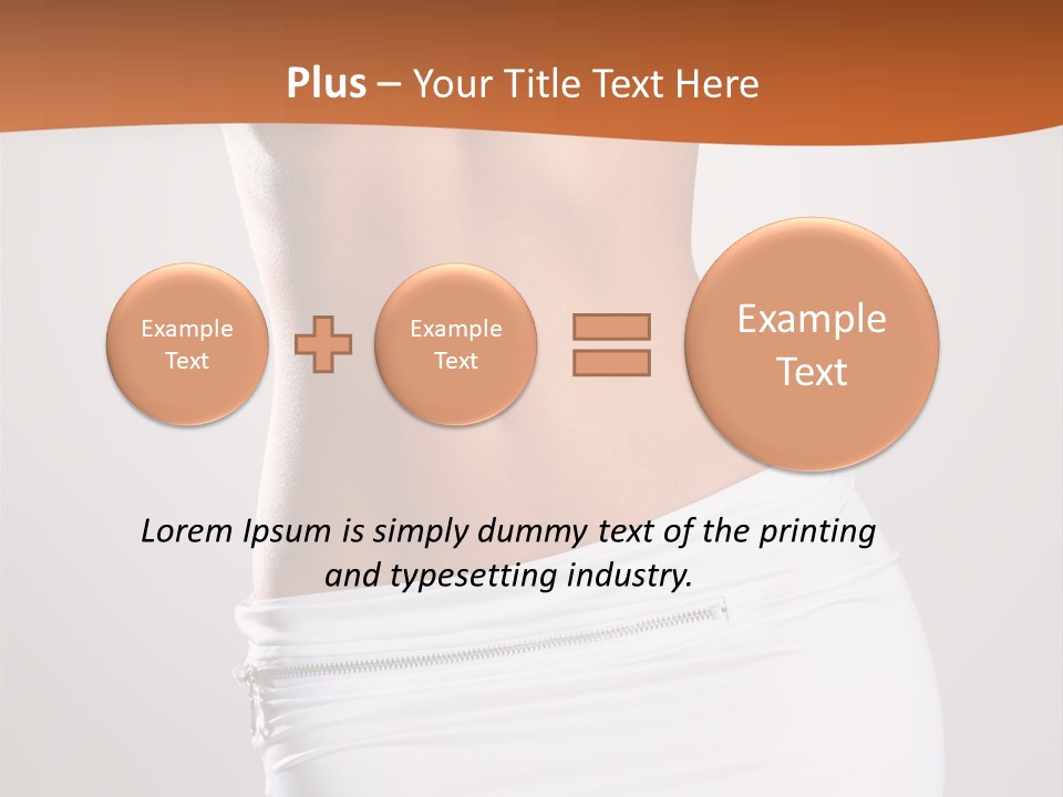 Posing Women Body Woman PowerPoint Template