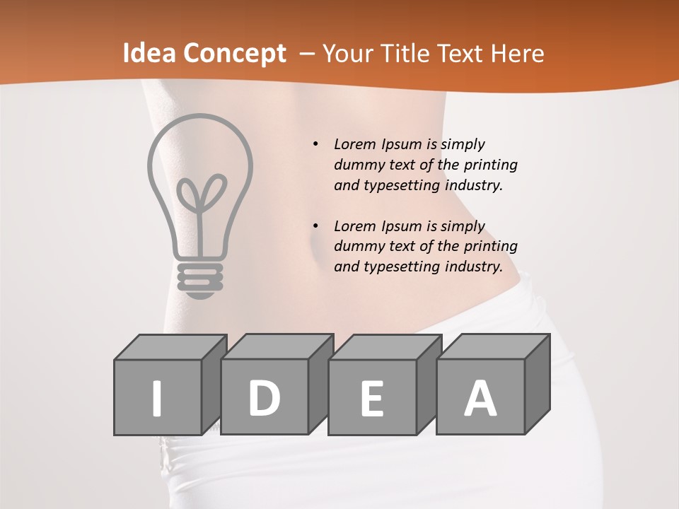 Posing Women Body Woman PowerPoint Template