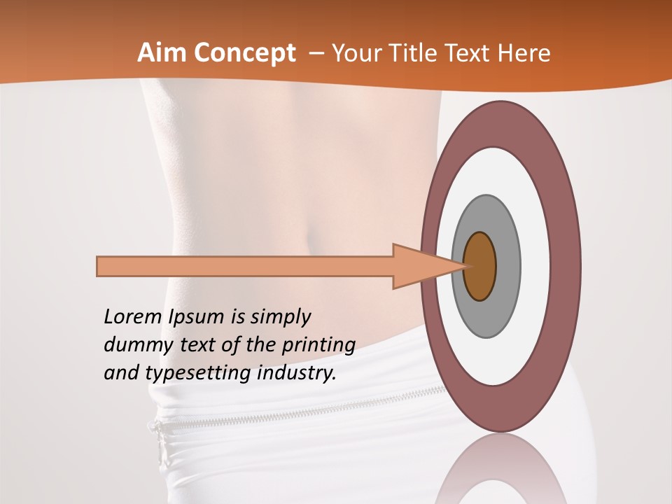 Posing Women Body Woman PowerPoint Template