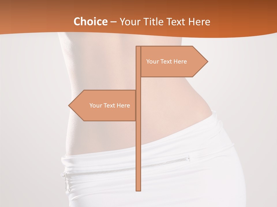 Posing Women Body Woman PowerPoint Template