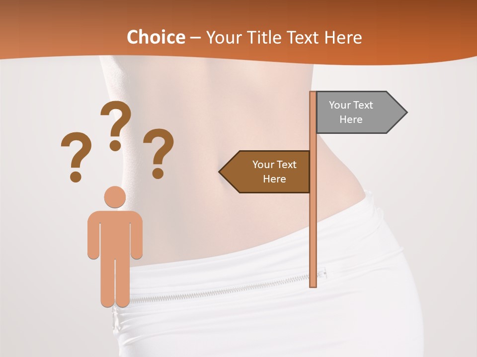 Posing Women Body Woman PowerPoint Template