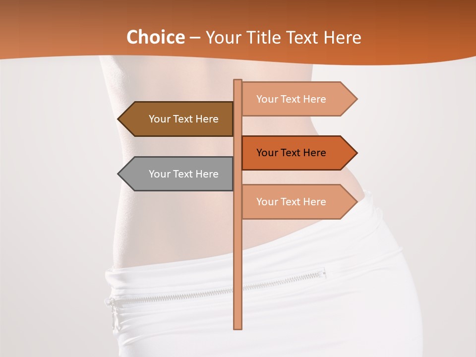 Posing Women Body Woman PowerPoint Template