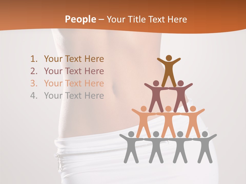 Posing Women Body Woman PowerPoint Template