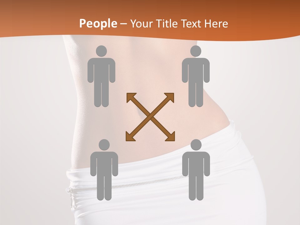 Posing Women Body Woman PowerPoint Template