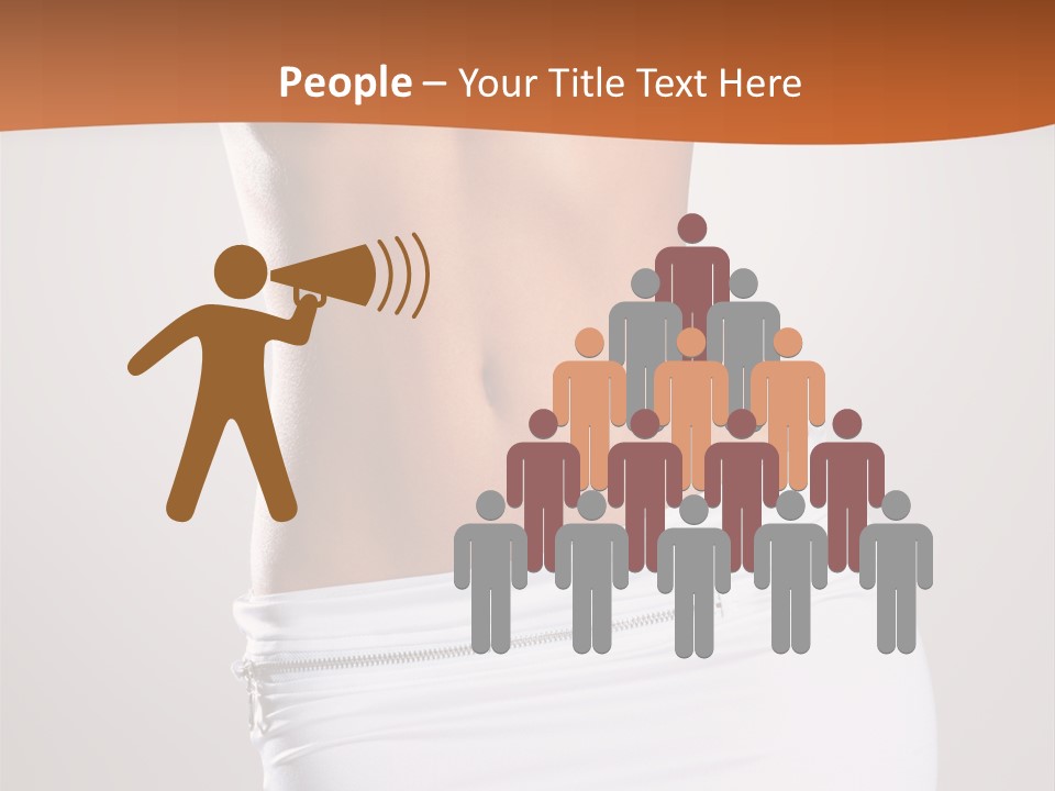 Posing Women Body Woman PowerPoint Template