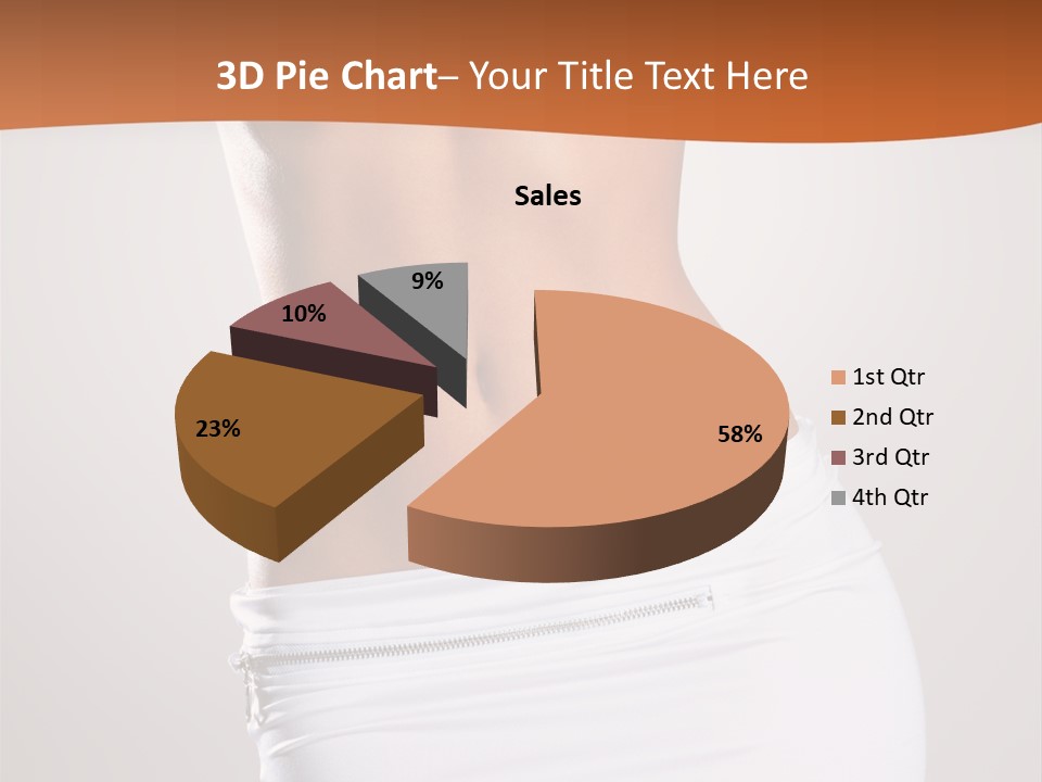 Posing Women Body Woman PowerPoint Template