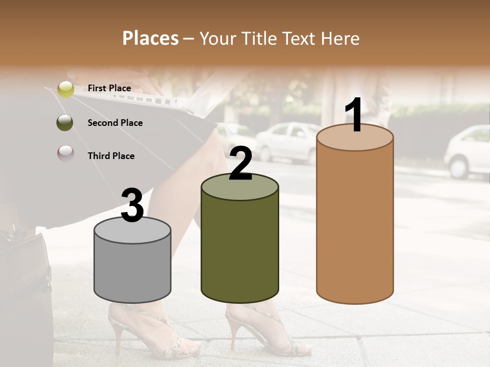 Trees Legs Street PowerPoint Template