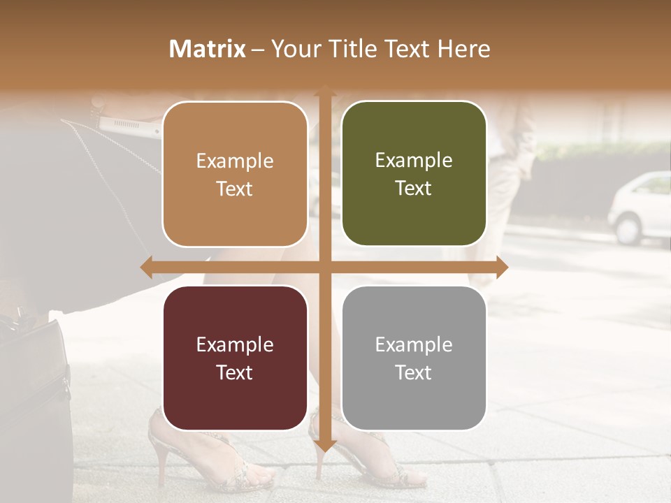 Trees Legs Street PowerPoint Template