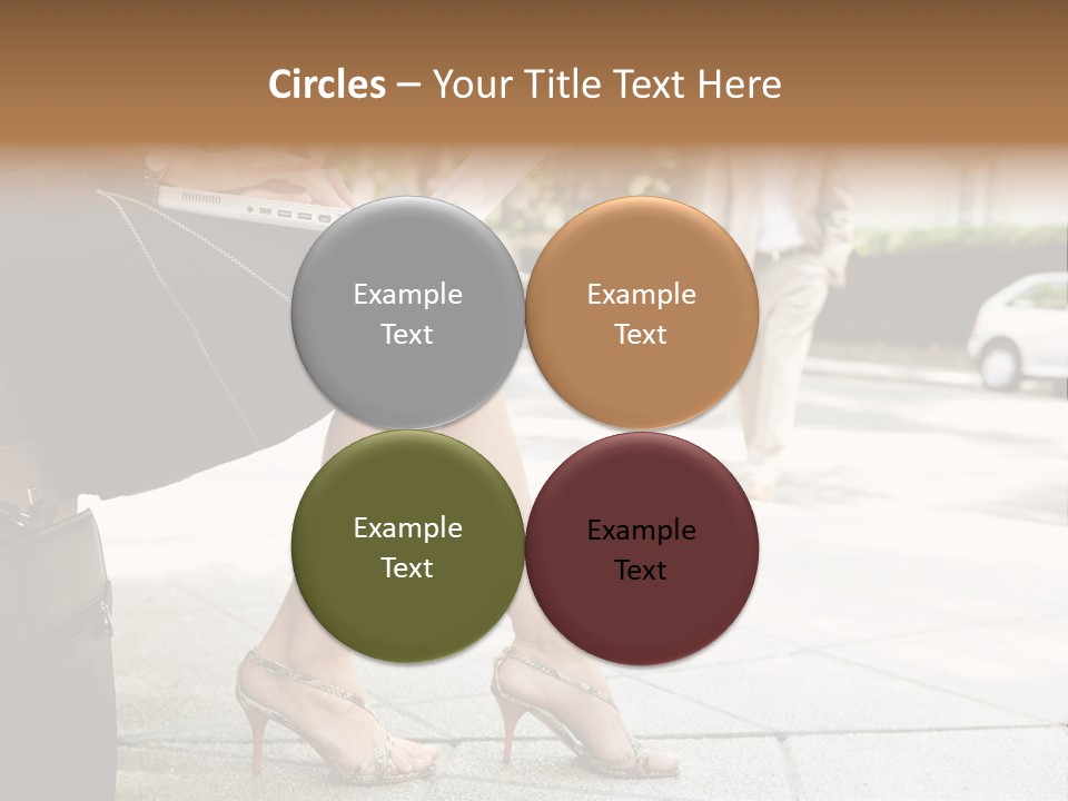 Trees Legs Street PowerPoint Template