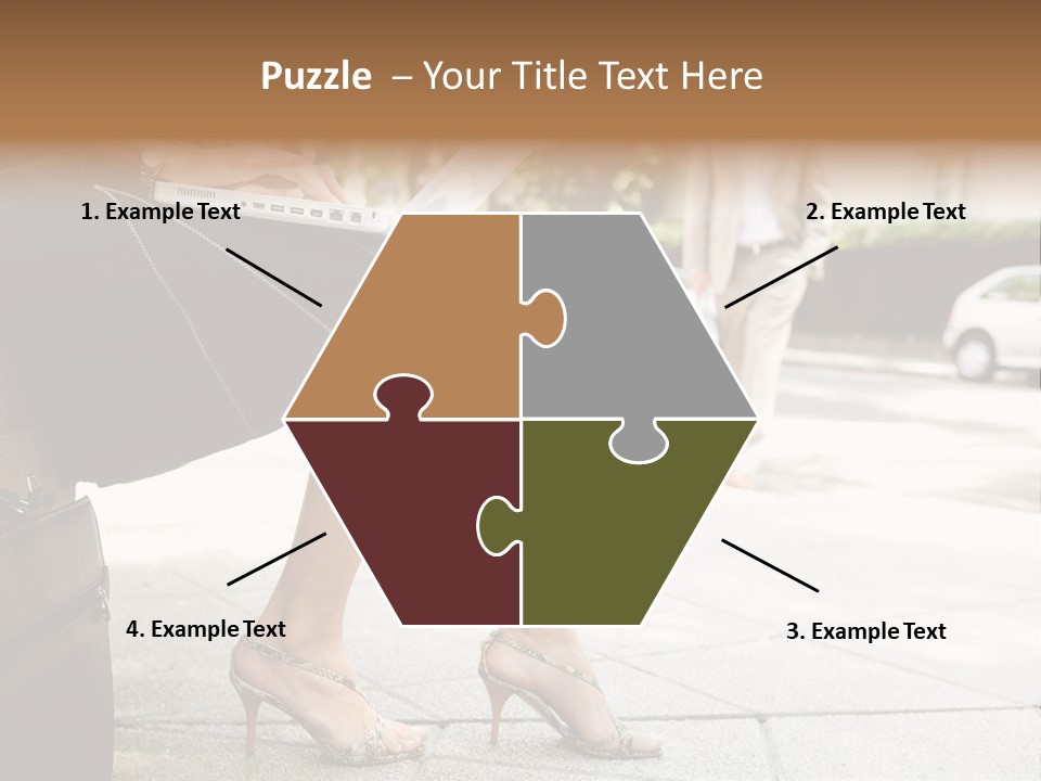 Trees Legs Street PowerPoint Template