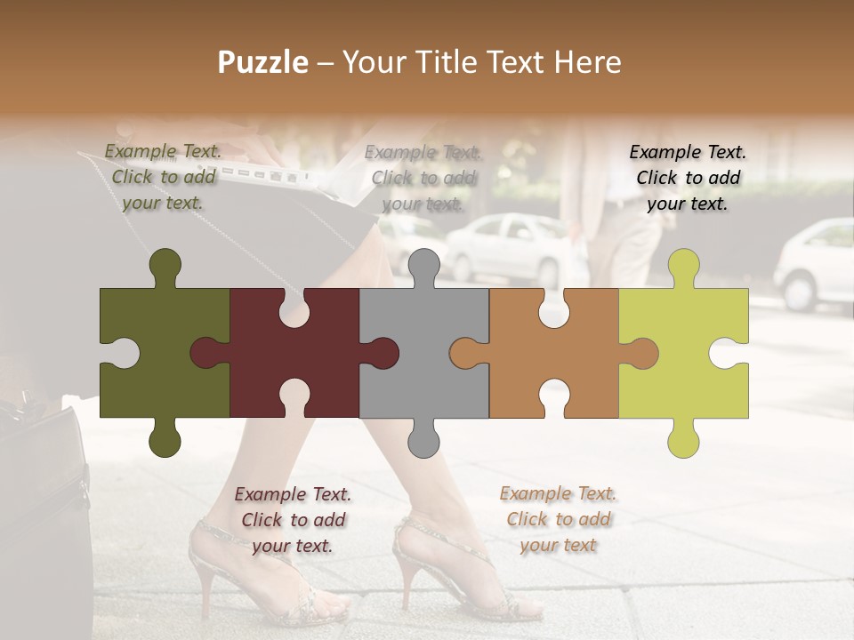 Trees Legs Street PowerPoint Template