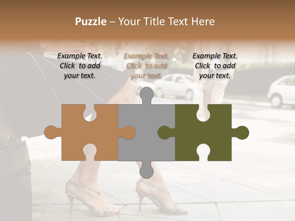 Trees Legs Street PowerPoint Template