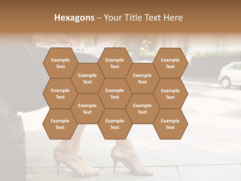 Trees Legs Street PowerPoint Template