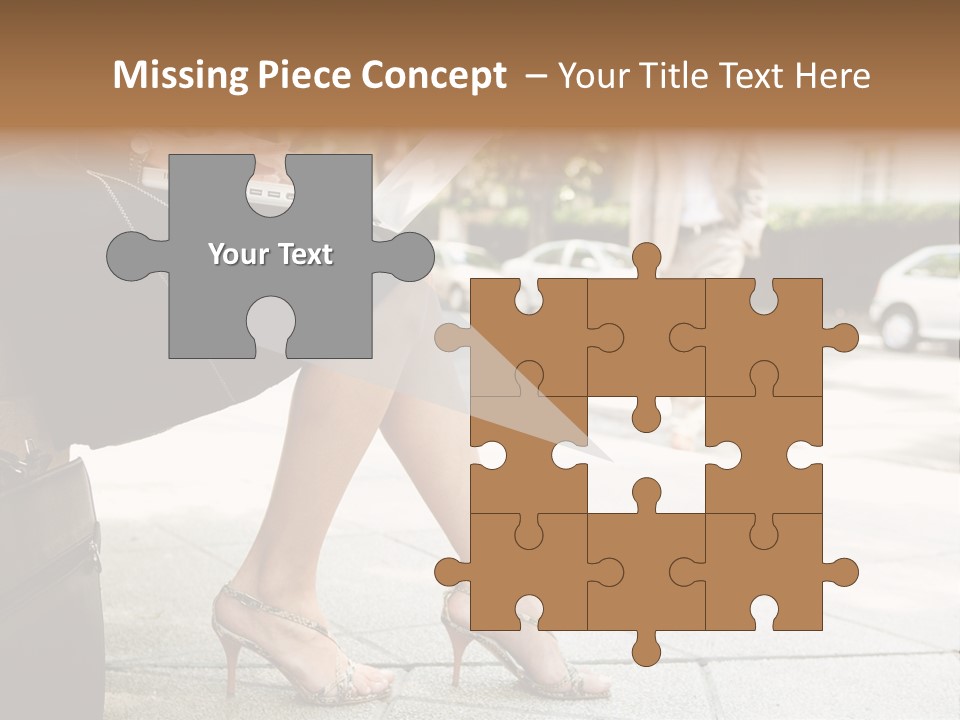 Trees Legs Street PowerPoint Template