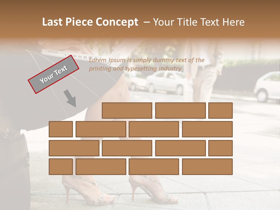 Trees Legs Street PowerPoint Template