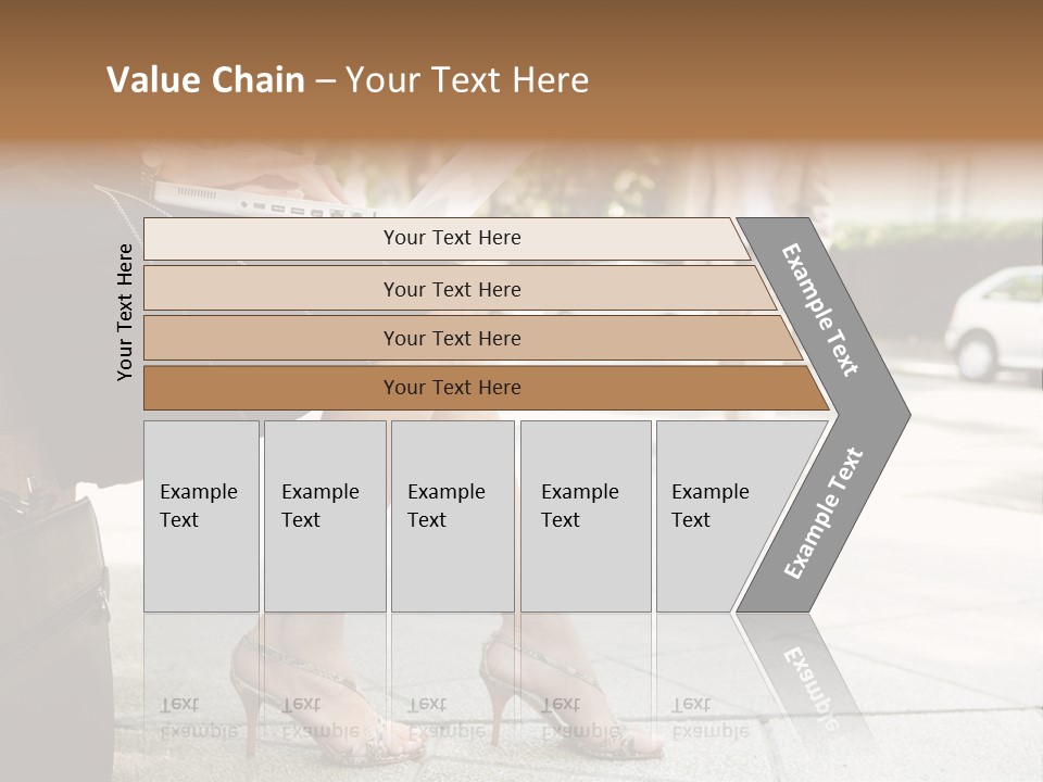 Trees Legs Street PowerPoint Template
