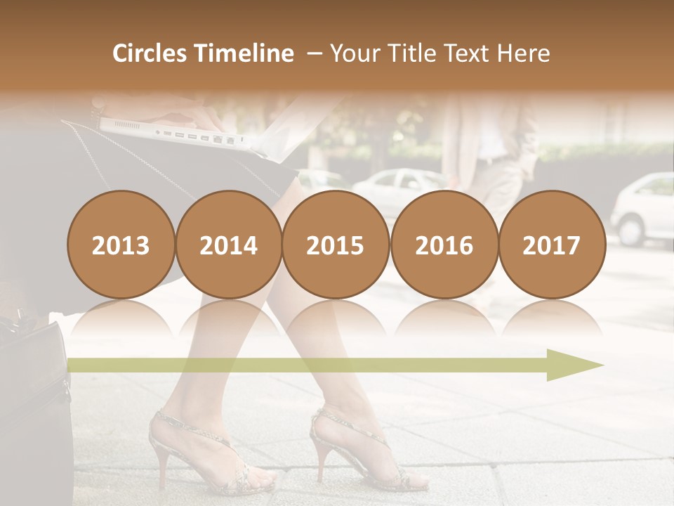 Trees Legs Street PowerPoint Template