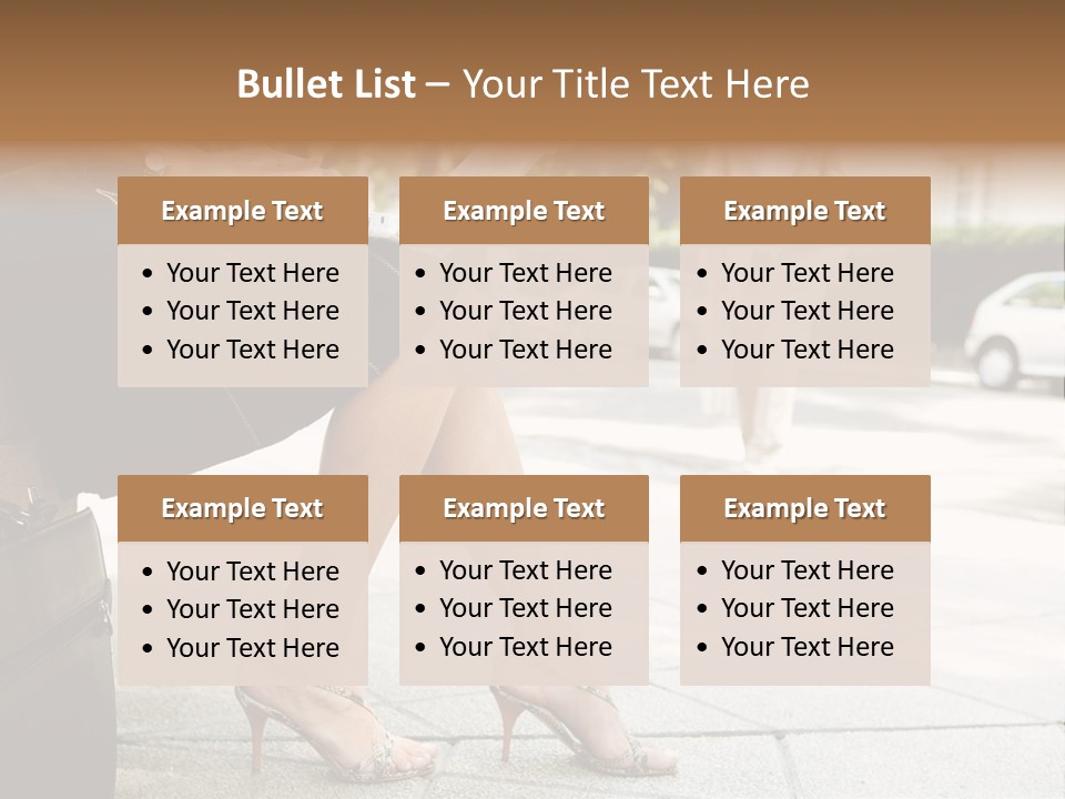 Trees Legs Street PowerPoint Template