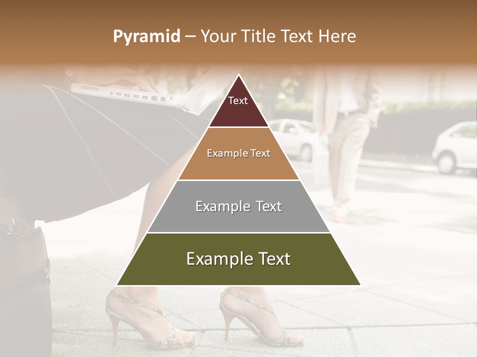 Trees Legs Street PowerPoint Template