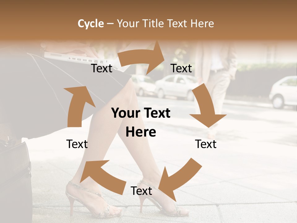 Trees Legs Street PowerPoint Template