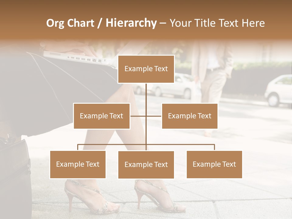 Trees Legs Street PowerPoint Template