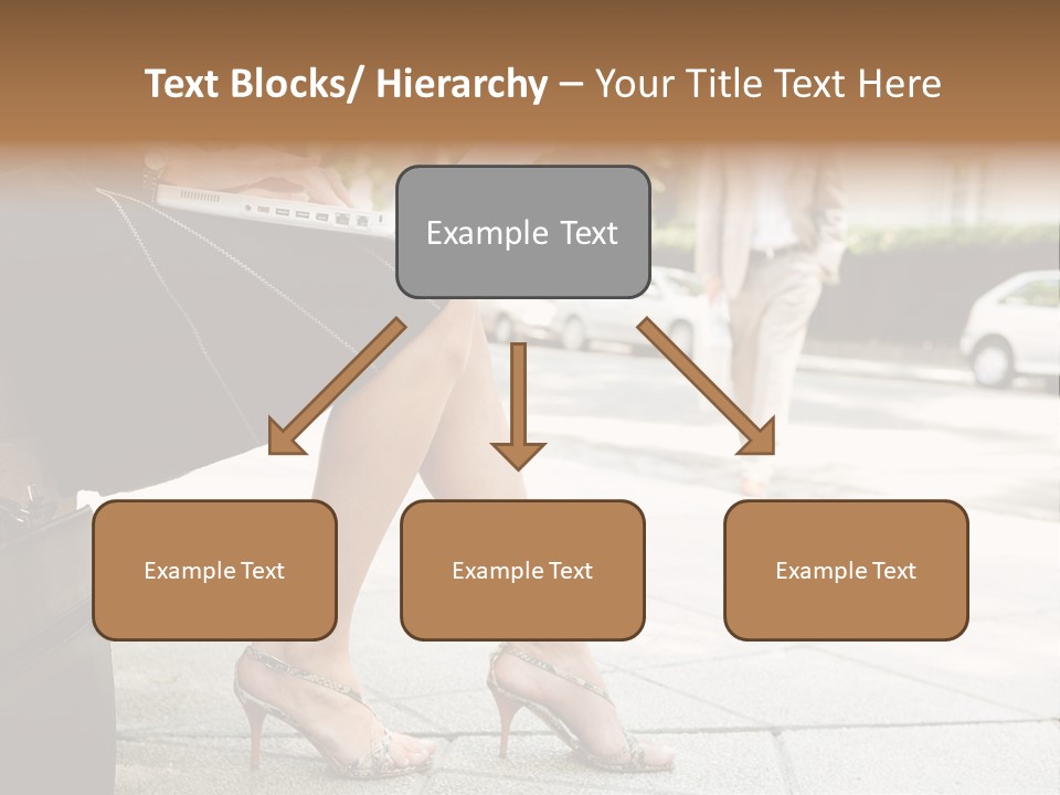 Trees Legs Street PowerPoint Template