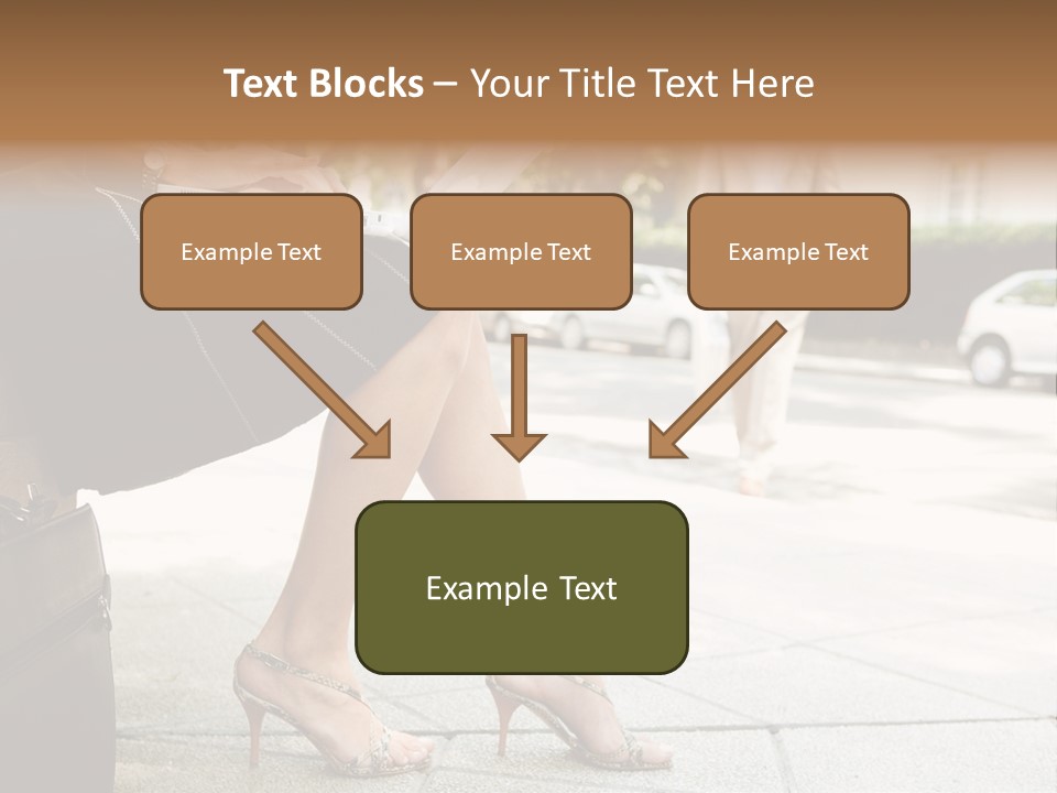 Trees Legs Street PowerPoint Template
