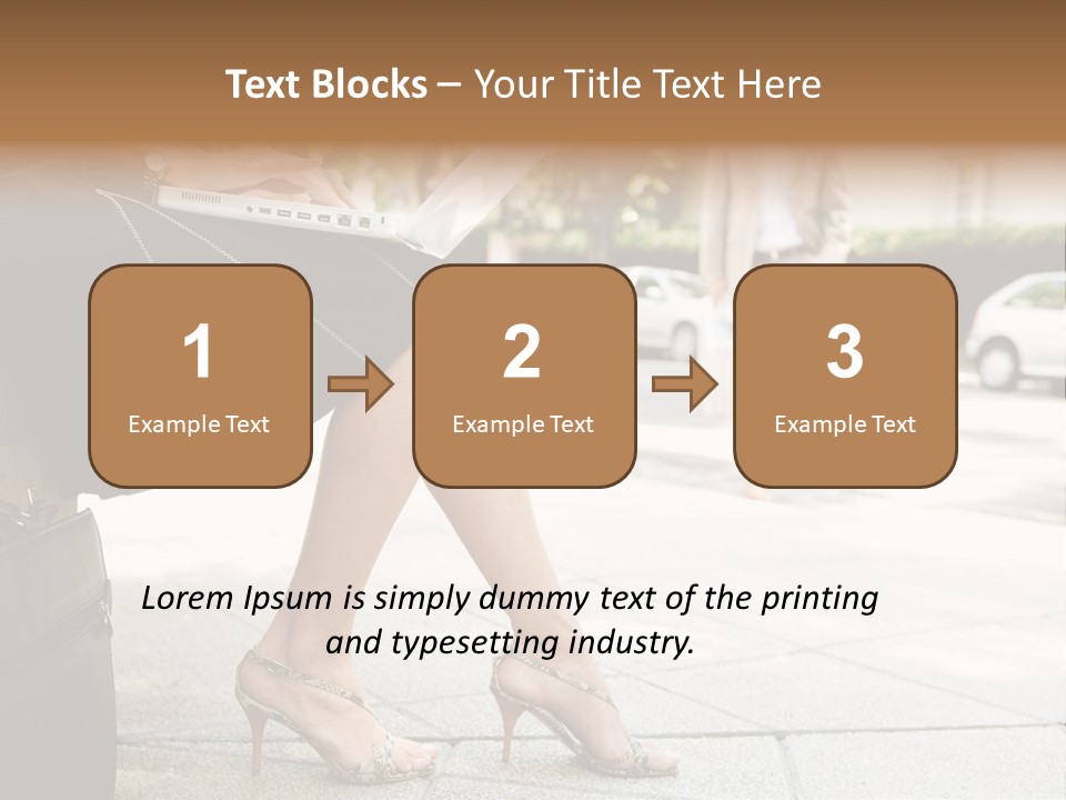 Trees Legs Street PowerPoint Template