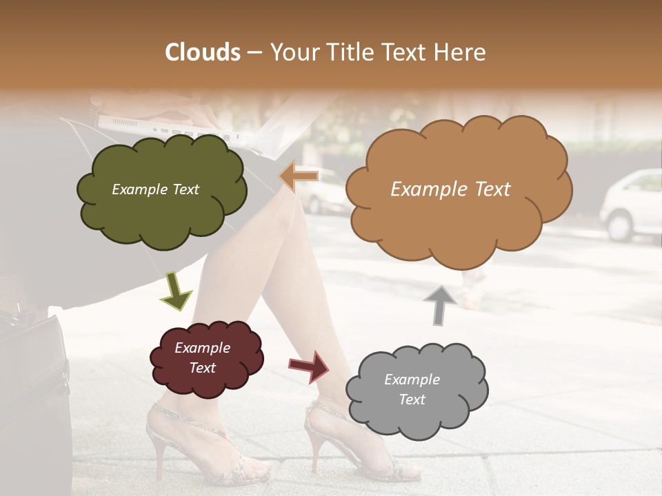 Trees Legs Street PowerPoint Template