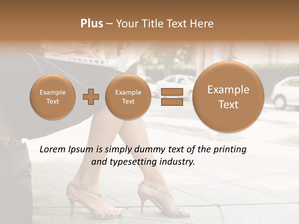 Trees Legs Street PowerPoint Template