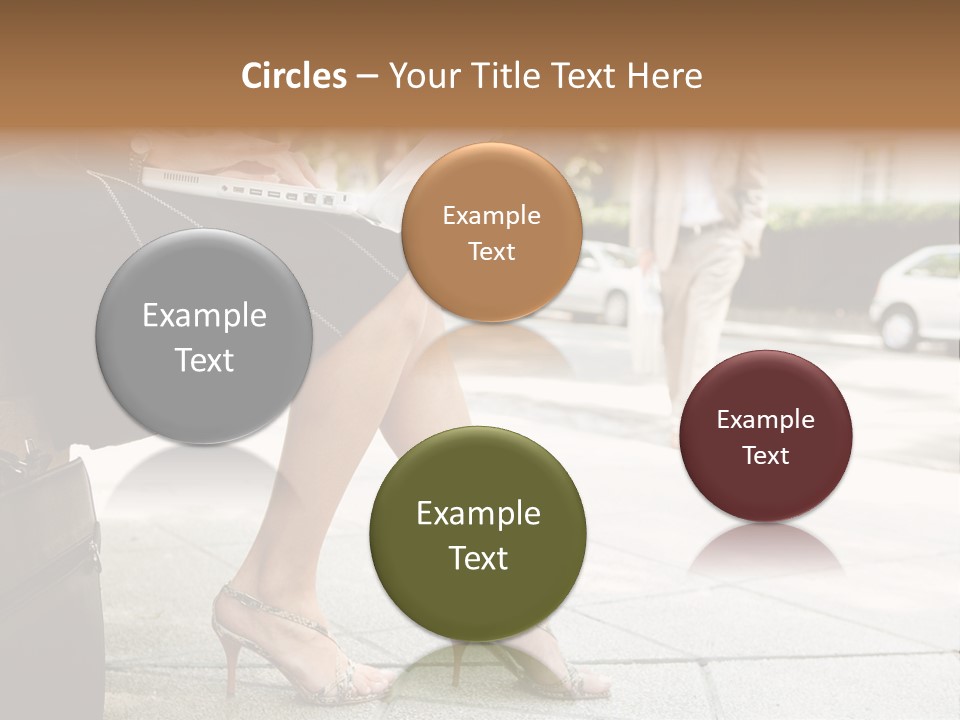 Trees Legs Street PowerPoint Template