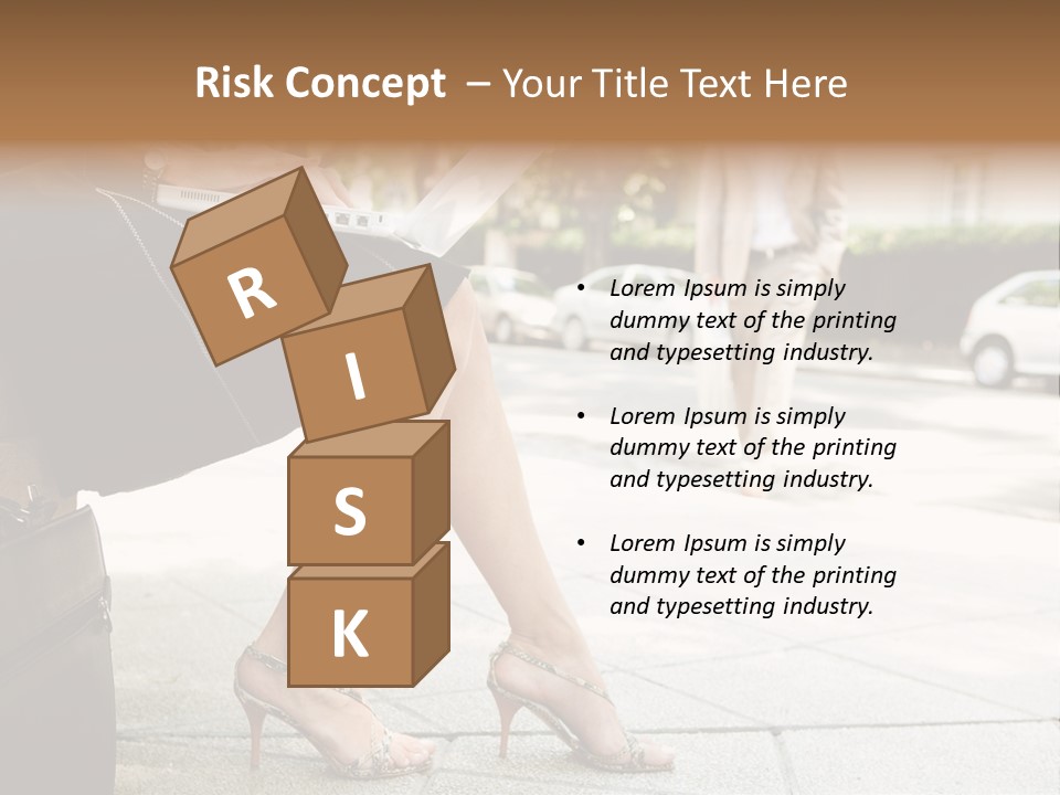 Trees Legs Street PowerPoint Template