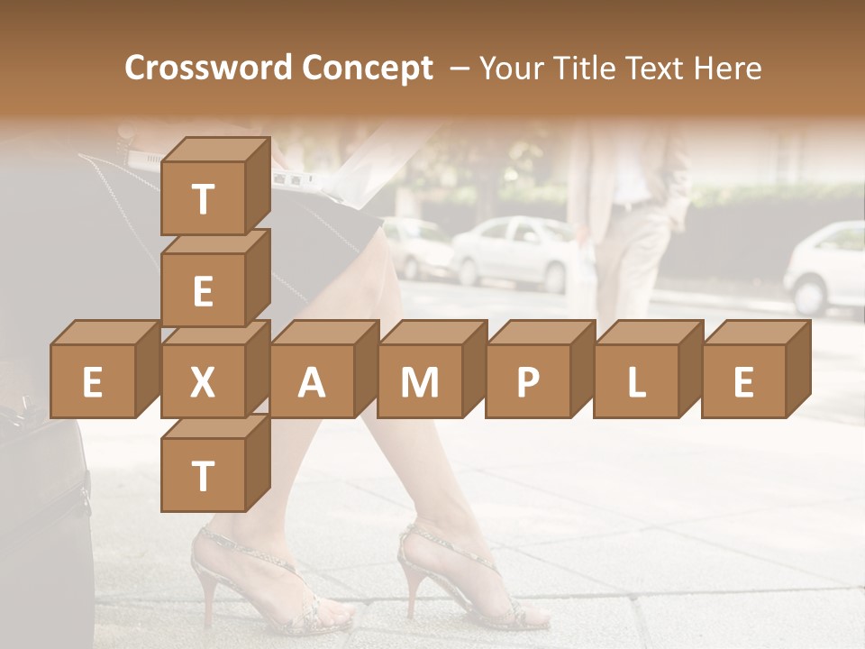 Trees Legs Street PowerPoint Template