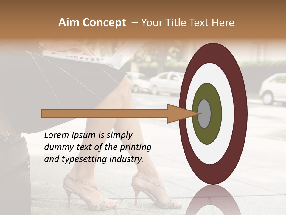 Trees Legs Street PowerPoint Template