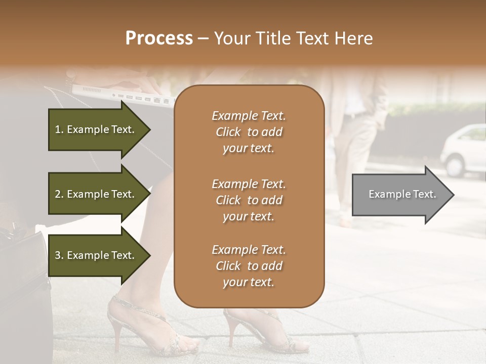 Trees Legs Street PowerPoint Template