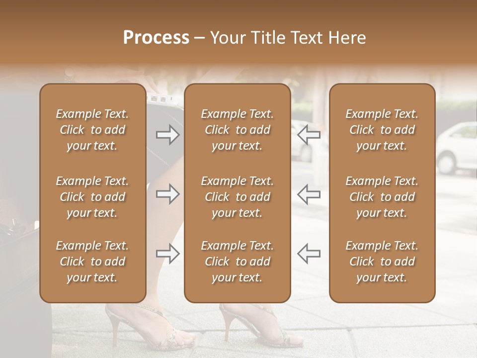 Trees Legs Street PowerPoint Template