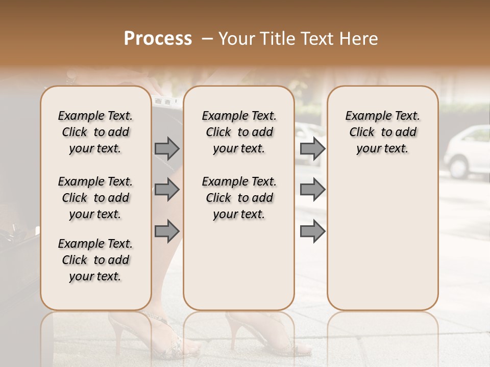 Trees Legs Street PowerPoint Template