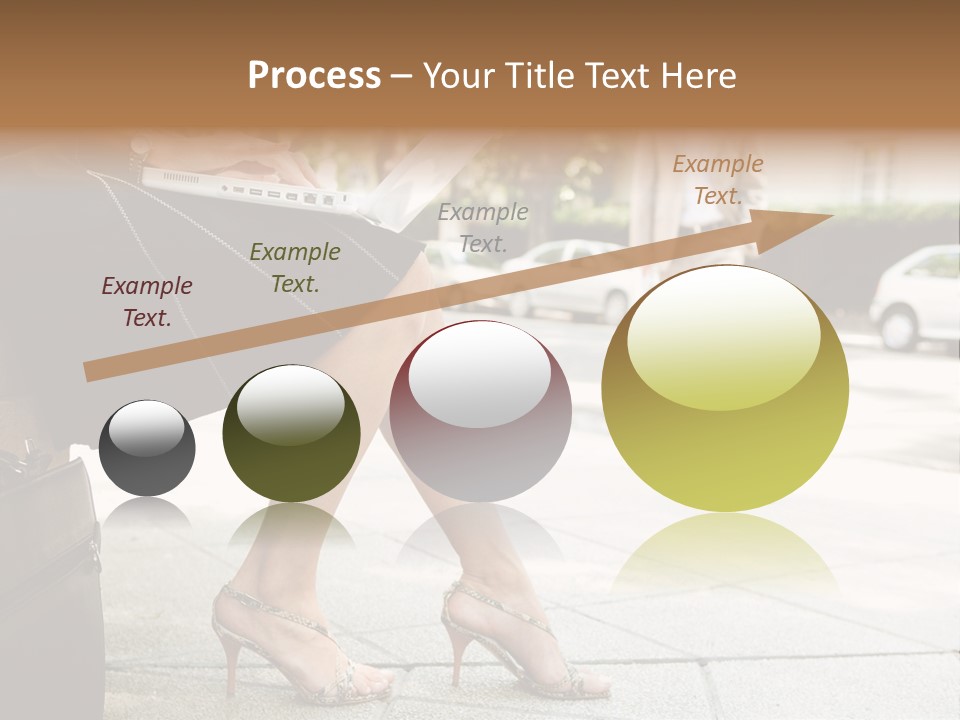 Trees Legs Street PowerPoint Template