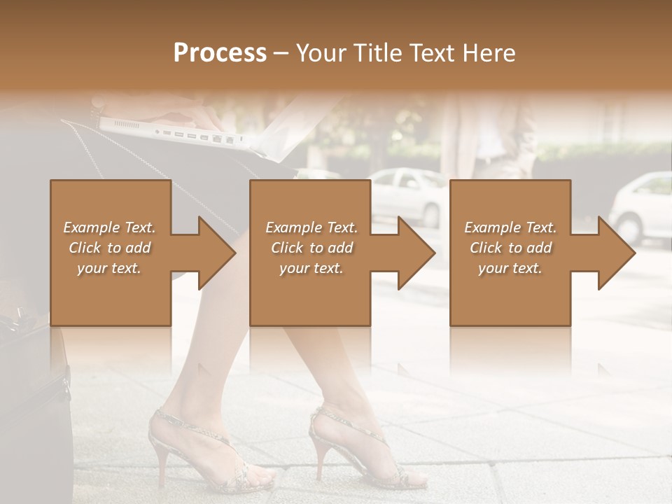 Trees Legs Street PowerPoint Template