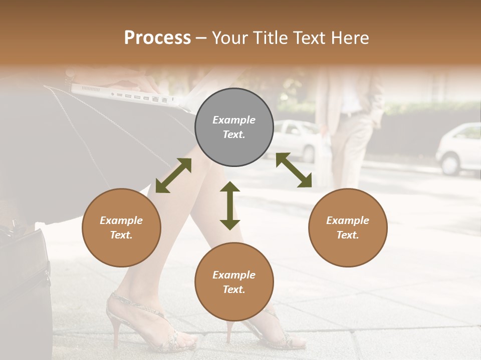 Trees Legs Street PowerPoint Template