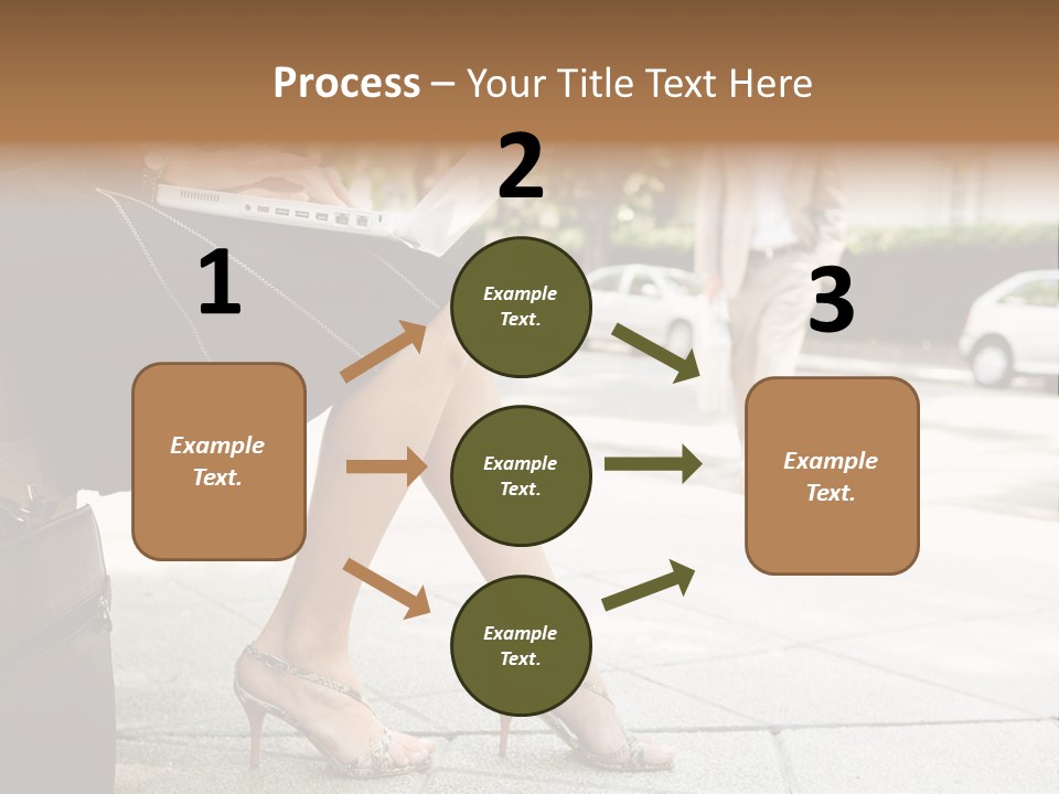 Trees Legs Street PowerPoint Template