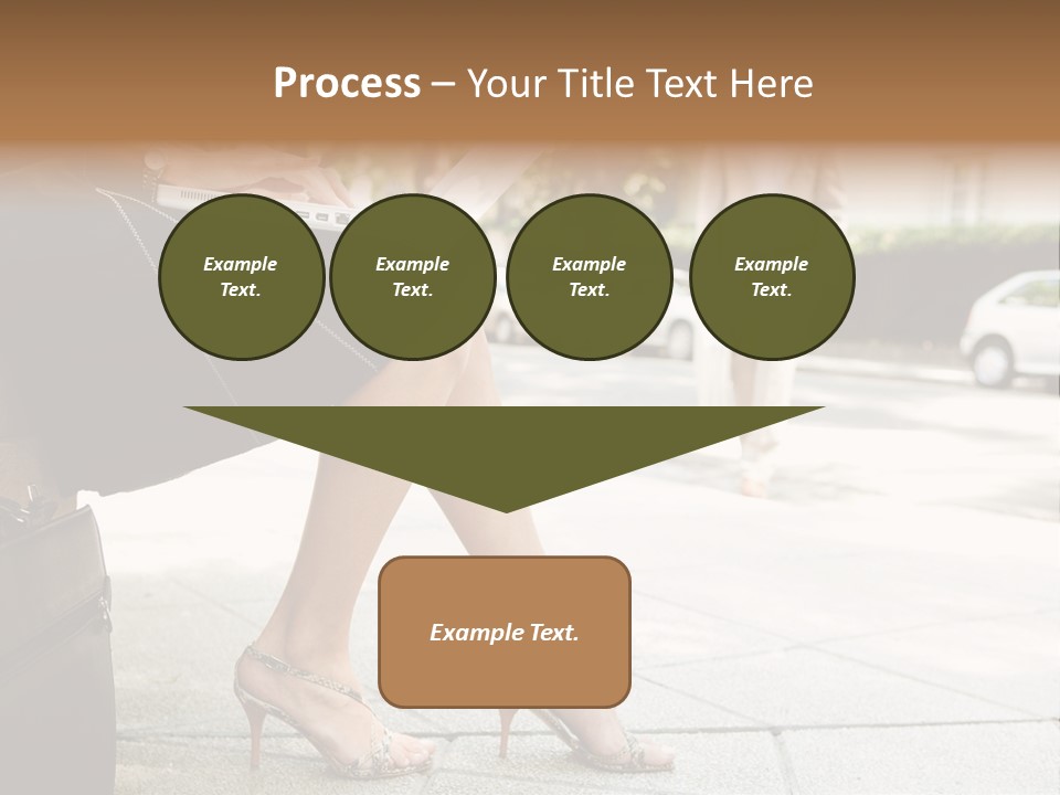 Trees Legs Street PowerPoint Template