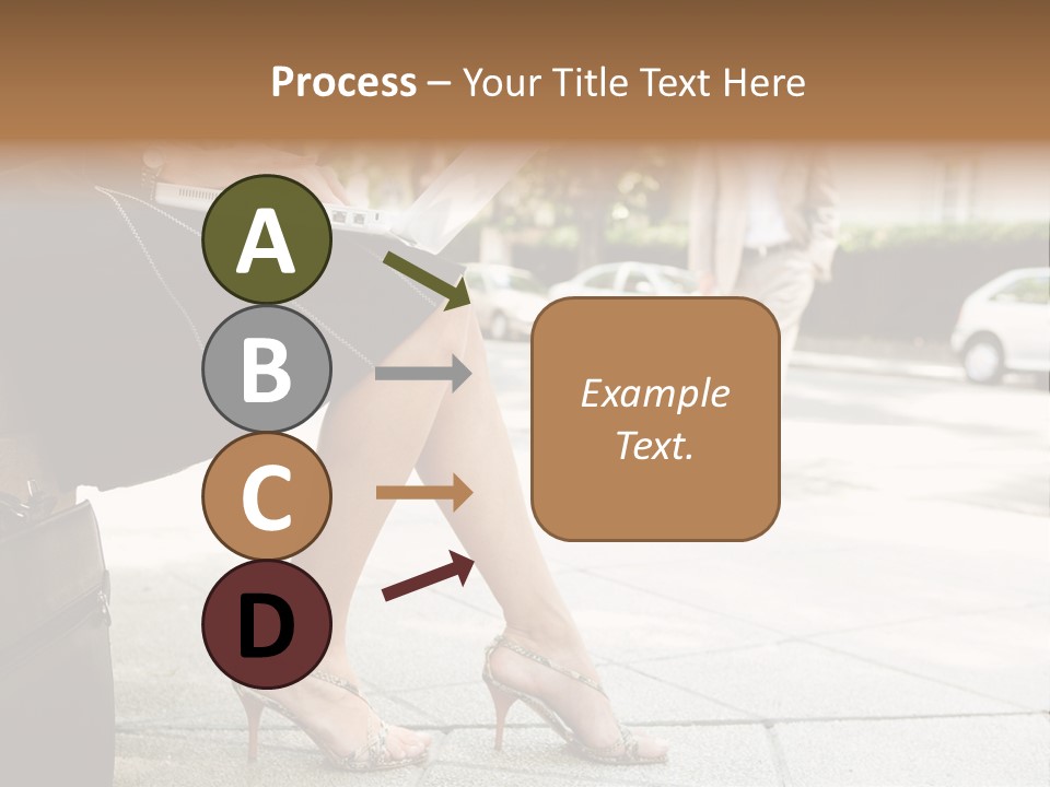 Trees Legs Street PowerPoint Template