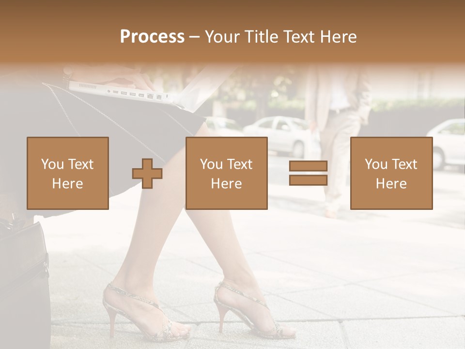 Trees Legs Street PowerPoint Template