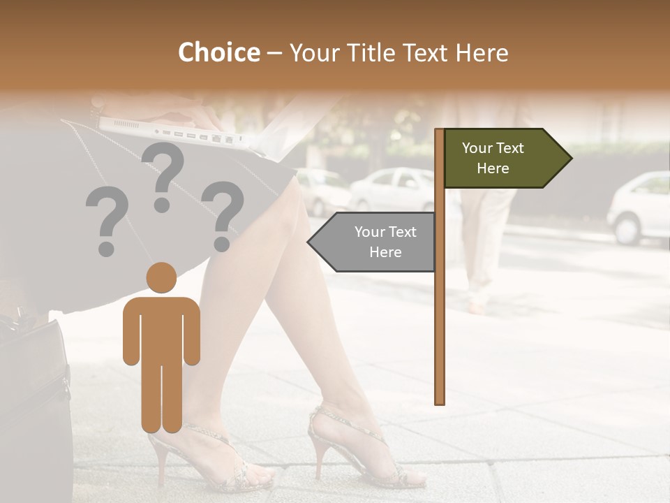 Trees Legs Street PowerPoint Template