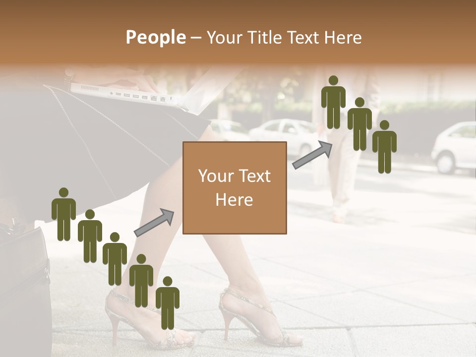 Trees Legs Street PowerPoint Template