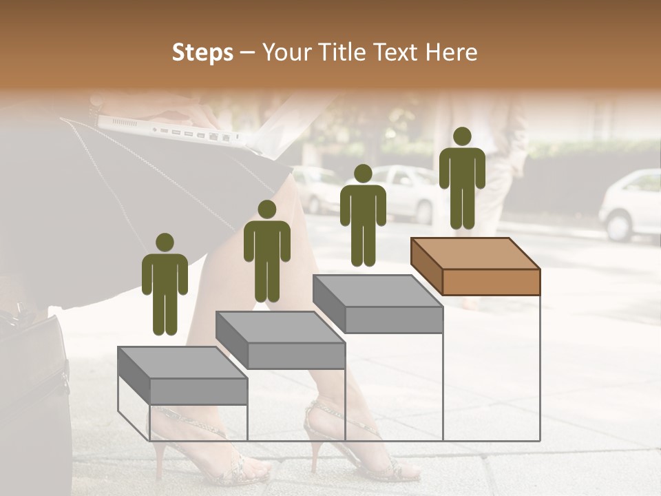 Trees Legs Street PowerPoint Template